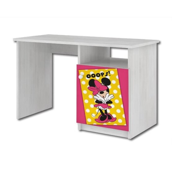 Detský písací stôl - Minnie OOOPS! - dekor nórska borovica