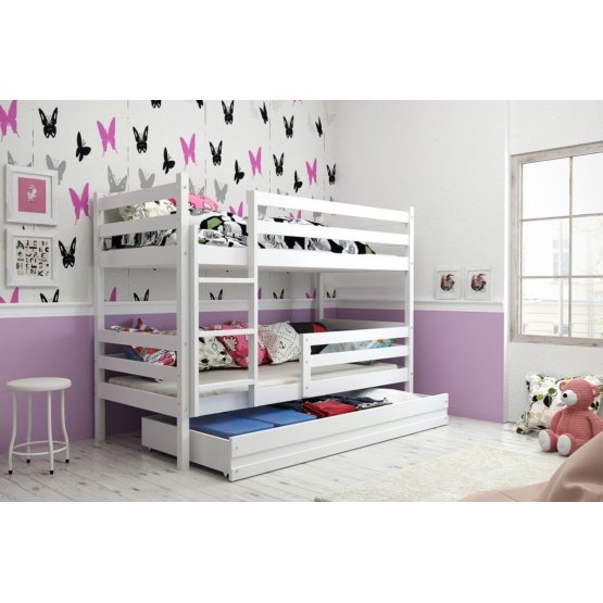 Detská poschodová posteľ ERIKA - biela - 160x80cm