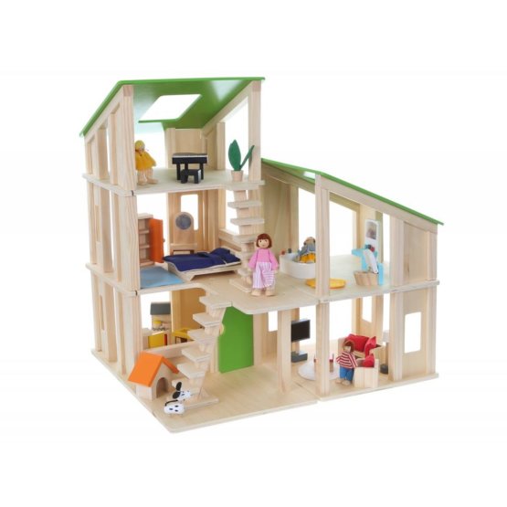 Drevený modulový domček pre bábiky