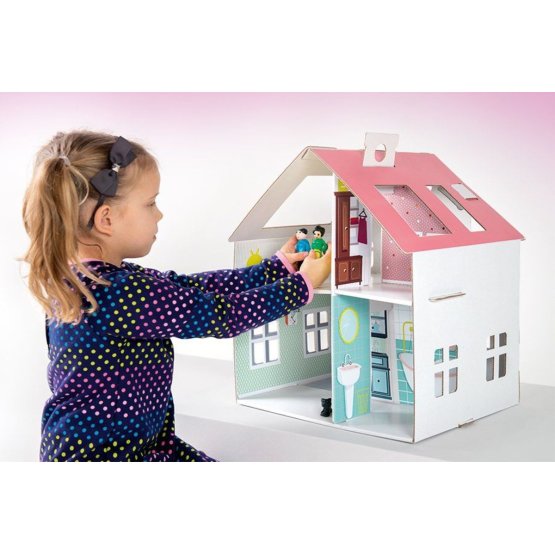Dreamy - Detský kartónový domček pre bábiky
