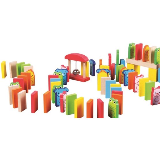 Farebné domino - 110 kusov