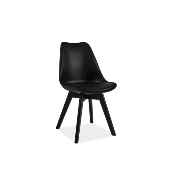 Jedálenská stolička KRIS - čierno/čierna