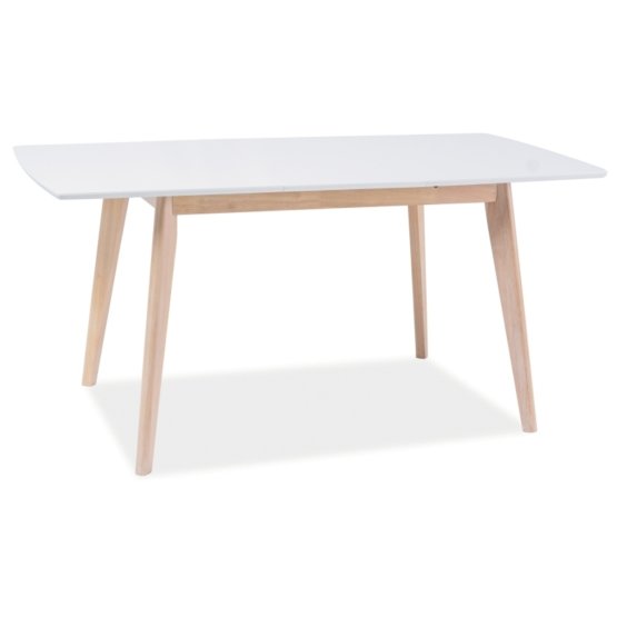 Jedálenský stôl COMBO - biely/bielený dub