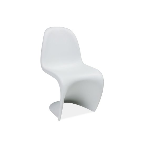 Jedálenská stolička LUCAS - biela
