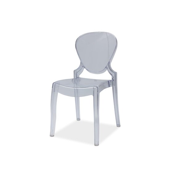 Jedálenská stolička ELMO - priehľadná