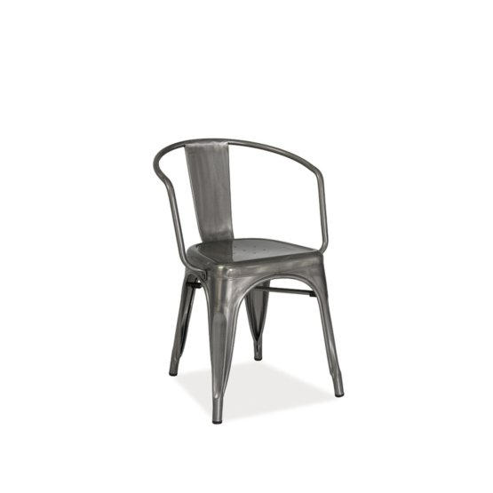 Jedálenská stolička ALVA - sivá