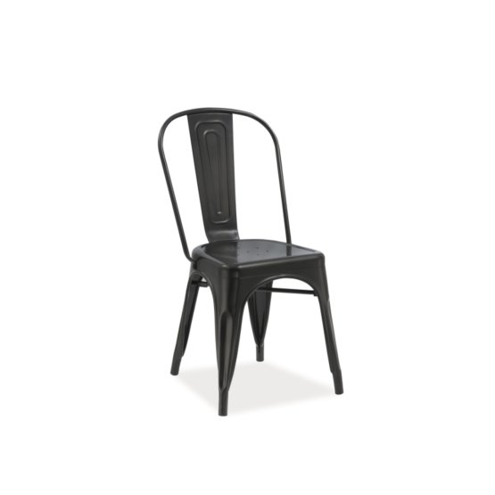 Jedálenská stolička LOFT -  matná čierna