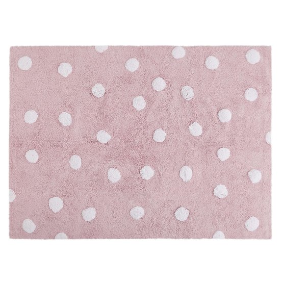 Detský koberec Polka dots - Pink
