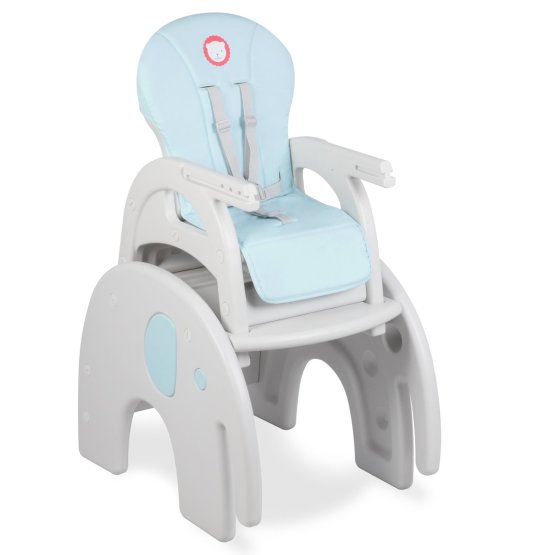 Detská jedálenská stolička LIONELO Eli modrá