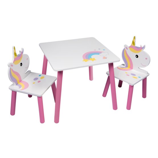 Detský stôl so stoličkami - Jednorožec II