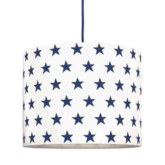 Textilná závesná lampa Hviezdy Mini - tmavo modrá