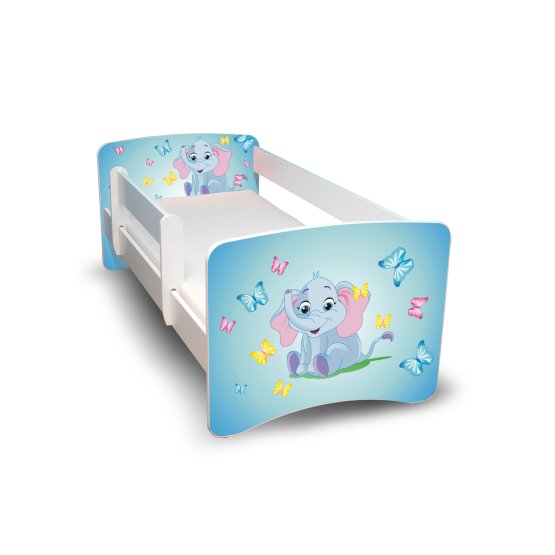 Detská posteľ so zábranou - Sloník