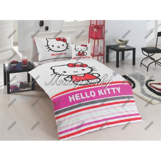 Obliečky Hello Kitty Stripe