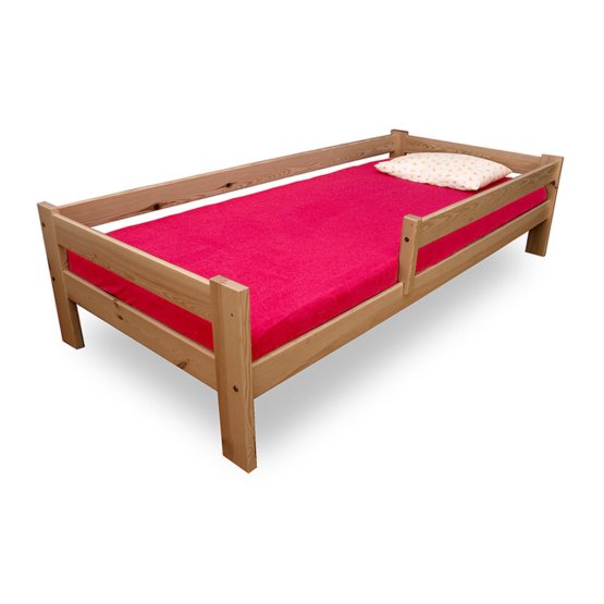 Detská posteľ so zábranou Paul 200x90 cm - buk