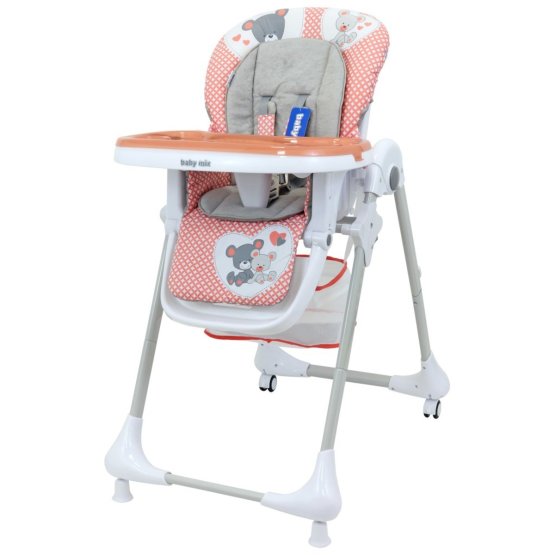 Jedálenská stolička Baby Mix Infant pink Ružová