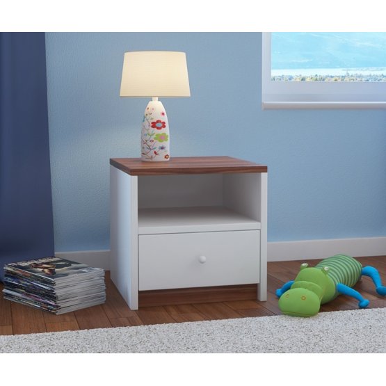 OURBABY detský nočný stolík - svetlý orech
