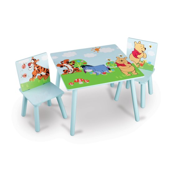 Detský stôl so stoličkami - Macko Pú