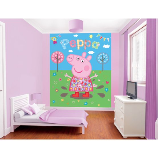 Detská 8 dielna nástenné maľby - Peppa Pig