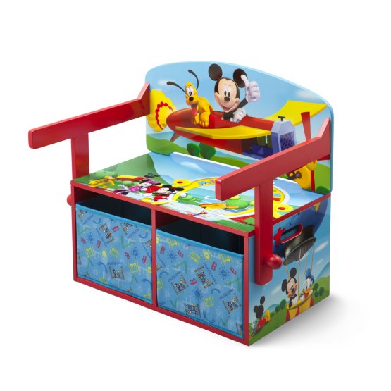 Detská lavica s úložným priestorom - myšiak Mickey