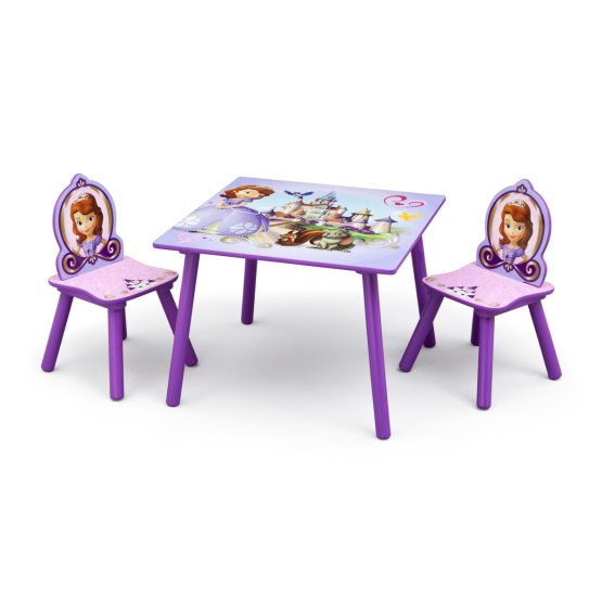 Detský stôl so stoličkami - princezná Sofia