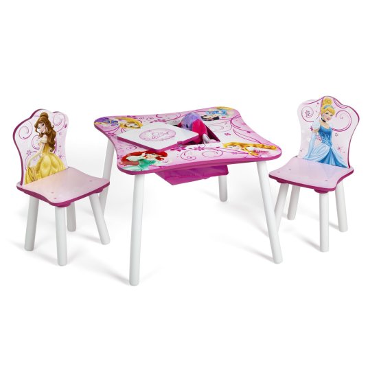 Detský stôl so stoličkami - Princezné