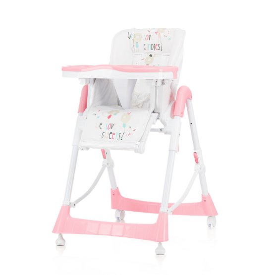 CHIPOLINO detská jedálenská stolička Comfort Plus - Pink Irchid