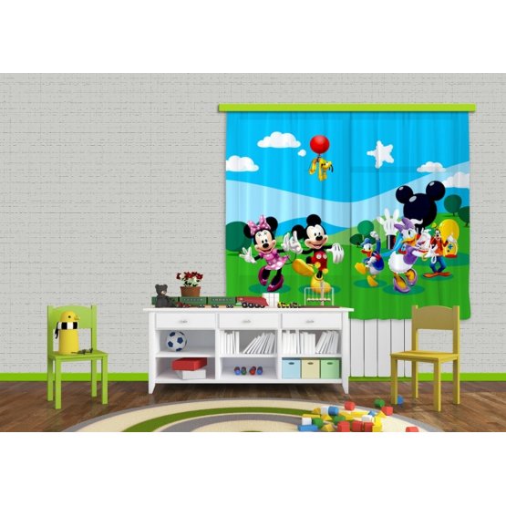 Detská foto záclona - myšiak Mickey
