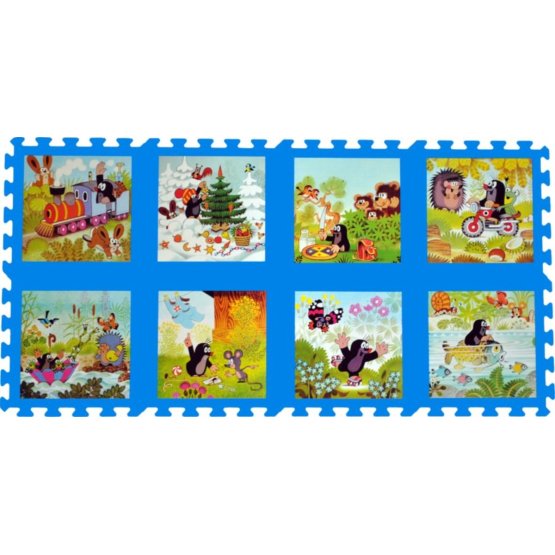 Detské penové puzzle Krtko - modré