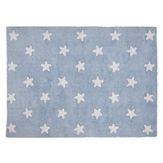 Detský koberec s hviezdami Stars Blue - White