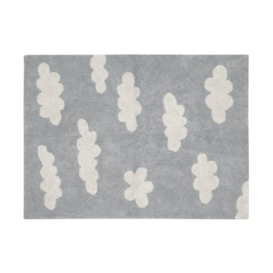 Detský bavlnený koberec - Clouds Grey