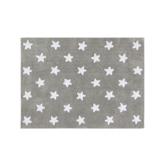 Detský koberec s hviezdami Stars Grey - White