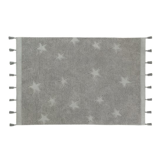 Bavlnený koberec Hippy Stars - Grey