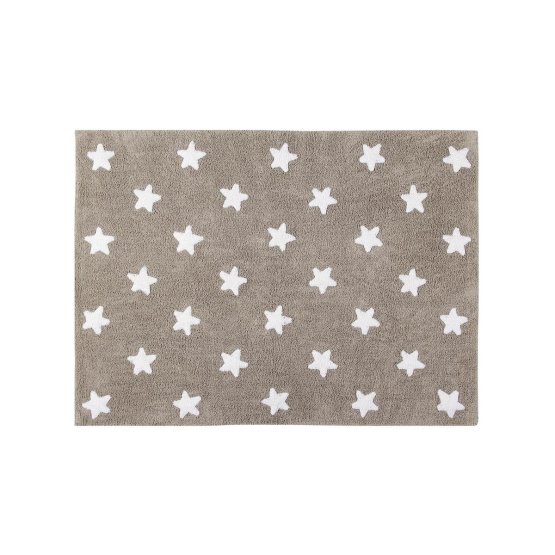 Detský koberec s hviezdami Stars Linen - White