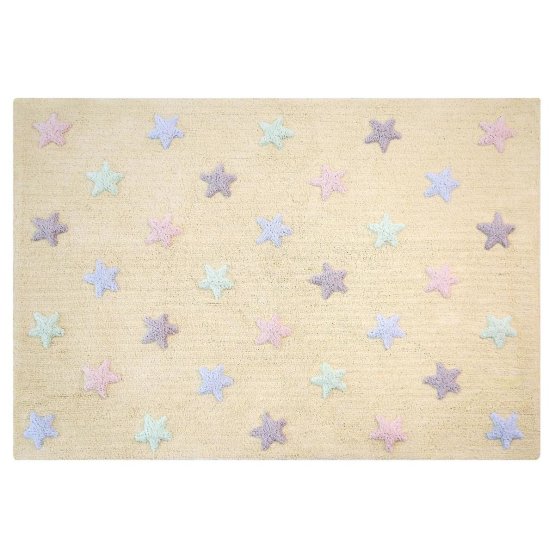 Detský koberec s hviezdami Tricolor Stars - Vanilla