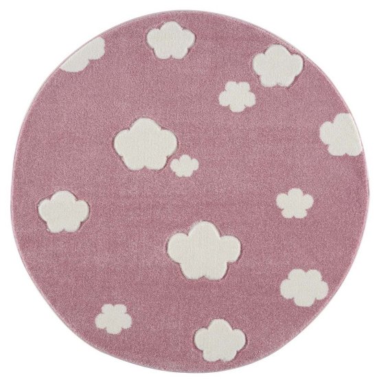 Detský koberec Sky Cloud - ružový