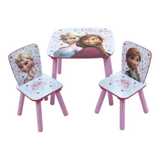 Detský stôl s stoličkami Frozen - fialovo-modrý