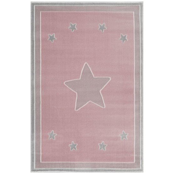 Detský koberec Princess Star - ružový