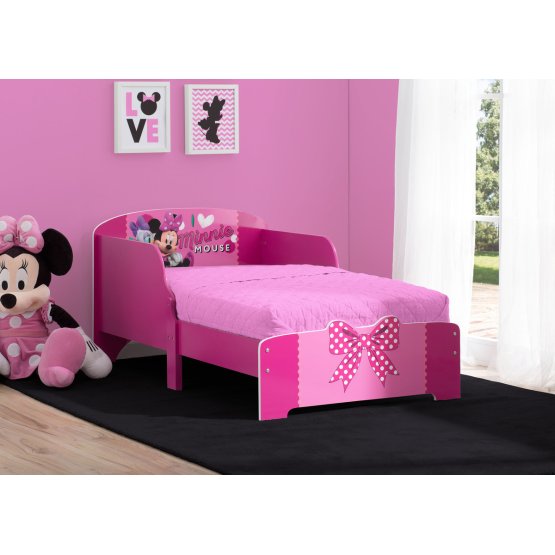 Drevená detská posteľ - myška Minnie