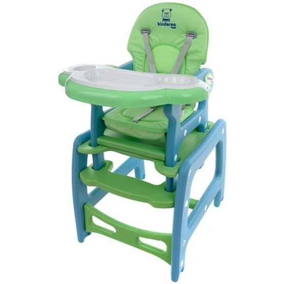 Detská jedálenská stolička Hugo - zeleno-modrá