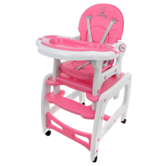 Detská jedálenská stolička kinder - ružová