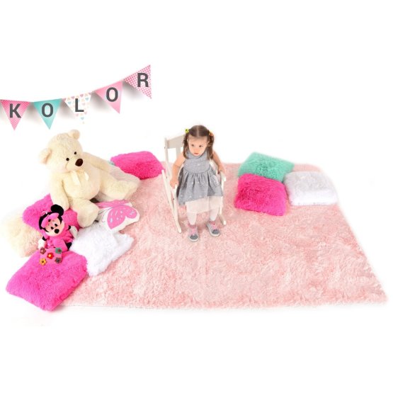 Detský plyšový koberec - SWEET PINK