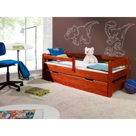 Detská posteľ so zábranou - čerešňa, Ourbaby