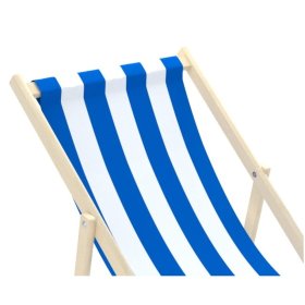 Plážové ležadlo Pruhy - modro-biele, CHILL
