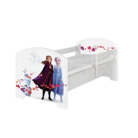 Detská posteľ so zábranou - Ľadové kráľovstvo 2 - dekor nórska borovica, BabyBoo, Frozen