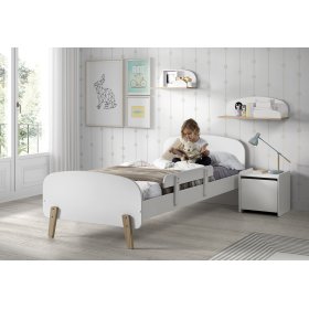 Detská posteľ KIDDY- biela, VIPACK FURNITURE