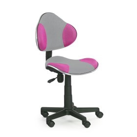 Detská otočná stolička FLASH - ružová, Halmar
