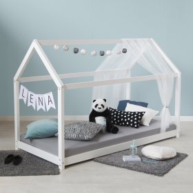 Detská posteľ domček - biela, Homestyle4u