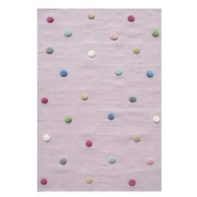 Detský koberec s guličkami - ružový, LIVONE