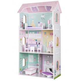 Drevený domček pre bábiky Jahodová rezidencie, EcoToys
