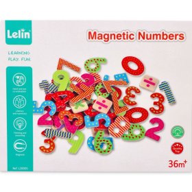 Magnetické drevené číslica, Lelin